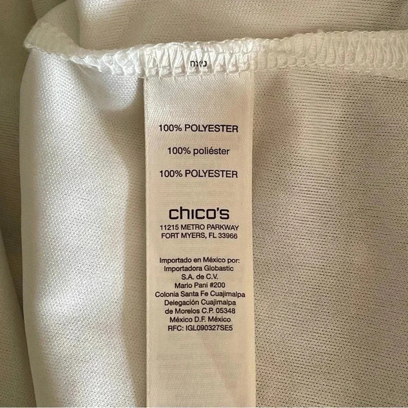 Chico’s Peasant Maxi Dress Blue Mixed Print Women Size 1 (M) - Picture 9 of 10